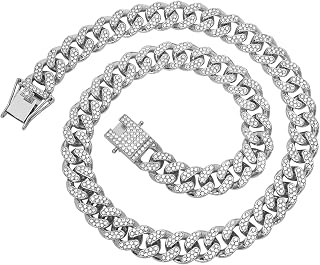 Cool Cuban Chain for Men - Stylish Mens Necklace 18/20 inch Cuban Chains in Silver & Gold - Comes With a Jewelry Box Hip Hop Jewelry Gift