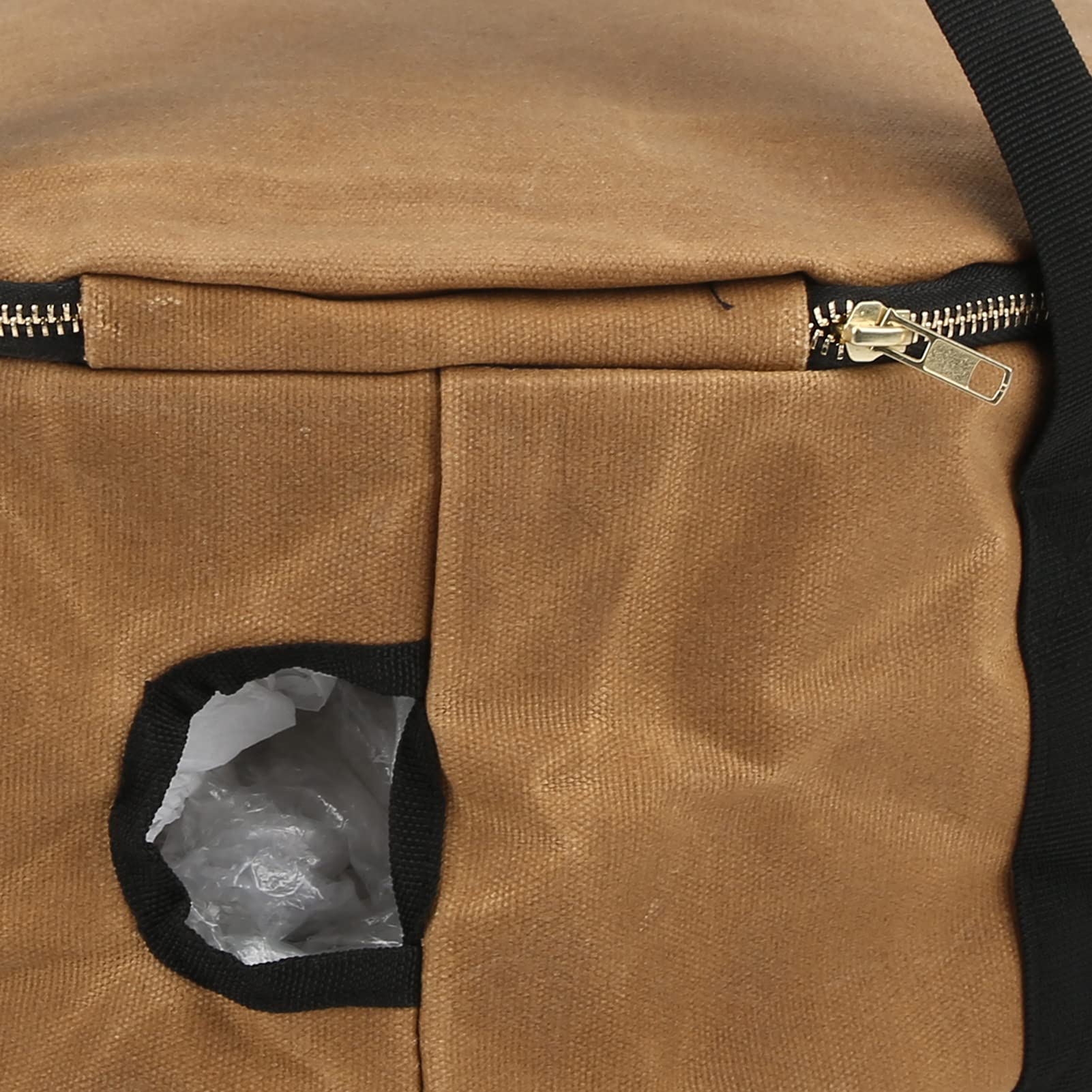 wasserdichte Aufbewahrungstasche, für Töpfe mit Griffen, Nasswachs-Canvas-Stoff, Reißverschluss, bequemer Griff, kollisionssichere Baumwolle, Topf-Organizer für Küche, (Bodenfarbe)