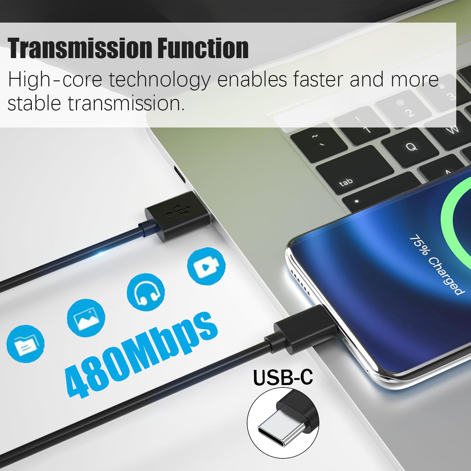 Amazon.co.jp: UUOLOV USB C充電ケーブル Logitech MXキーキーボード