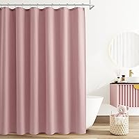 Vista 68 de Naturoom cortina de ducha de 36 pulgadas - cortina de ducha estrecha para espacio pequeño, de medio tamaño, de lino verde ultra gruesa, juego