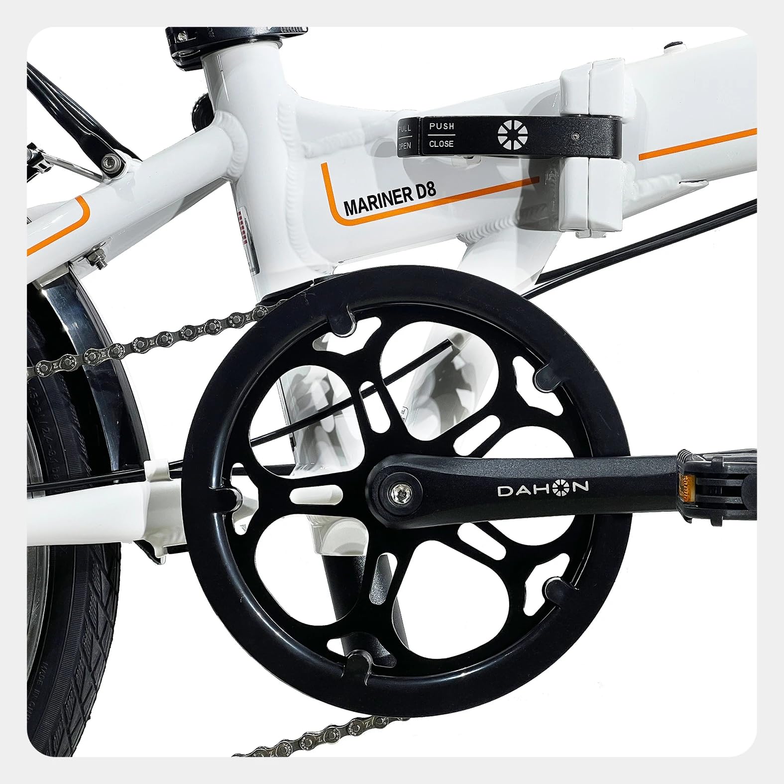 Dahon Mariner D8 Vélo Pliant 20" Cadre en Aluminium Léger 8 Vitesses Freins V pour Adultes de 145 cm à 195 cm