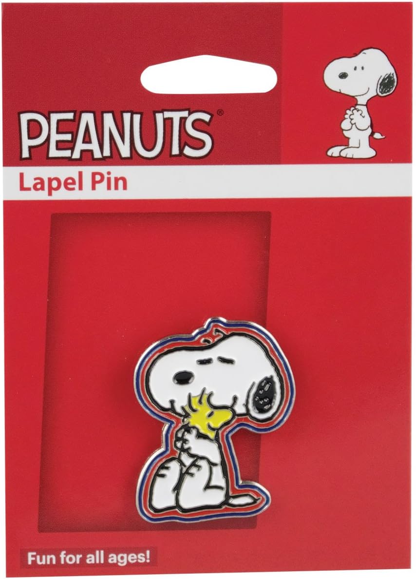 CLEEB-BOUG Lapel Pin - Woodstock & Snoopy / 1.25