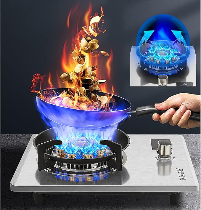 Estufa de Gas Empotrable 43x32 cm con Encendido Automático y Protección miniatura 2