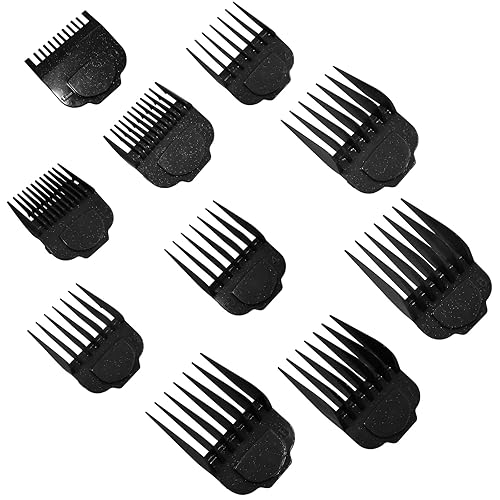 Juego de 10 protectores magnéticos para cortapelos, compatible con cortapelos Andis Master, color negro