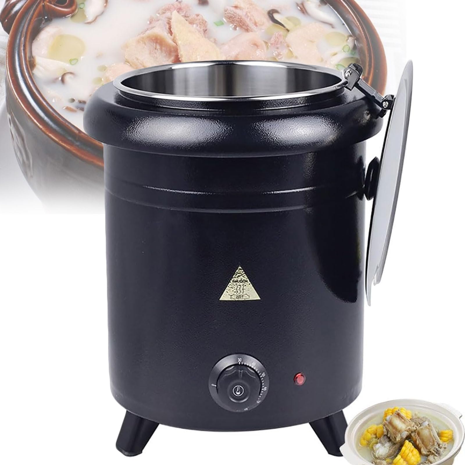 Marmite à soupe chauffante 10 L 400 W pour buffets