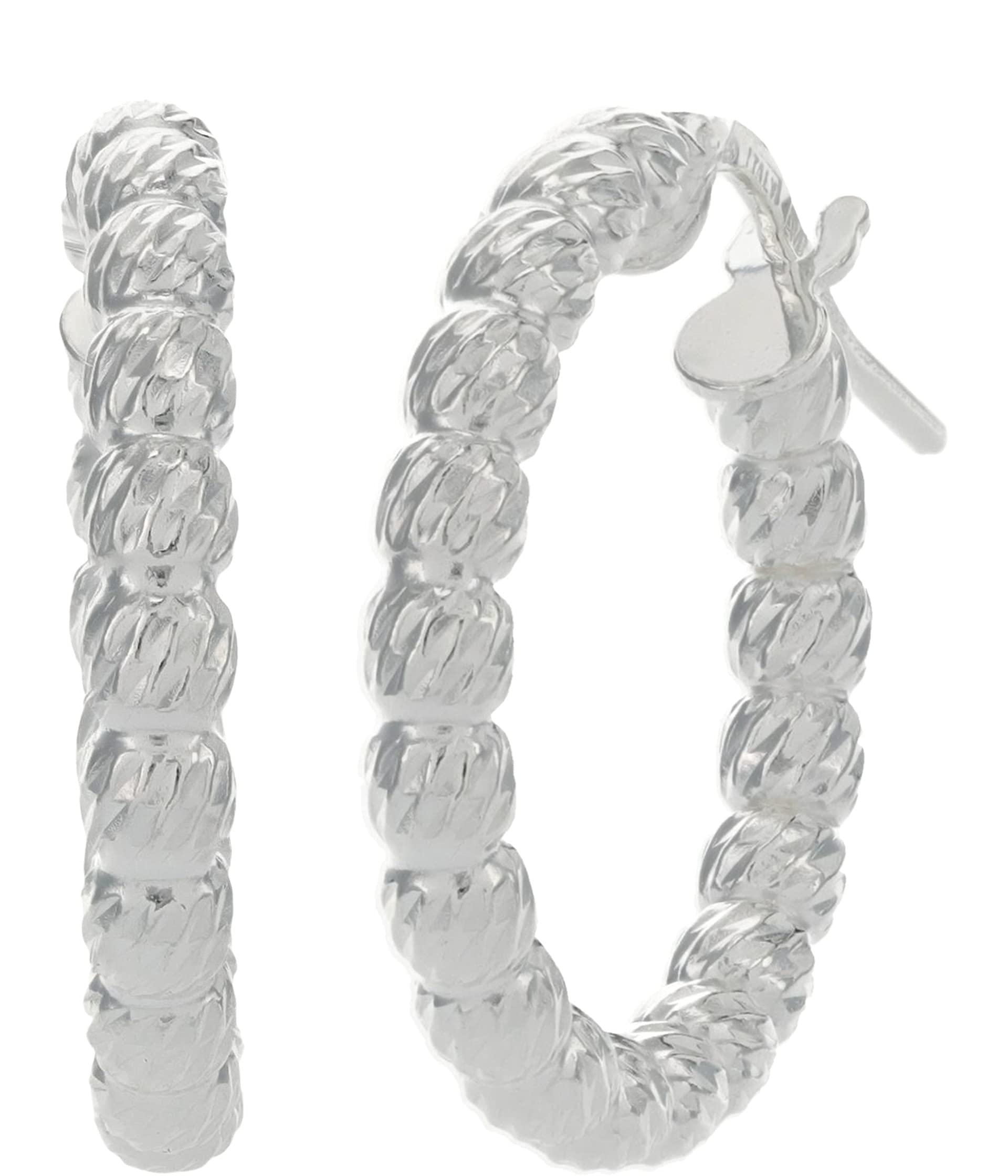 Argento VivoBeaded Hoop Earrings