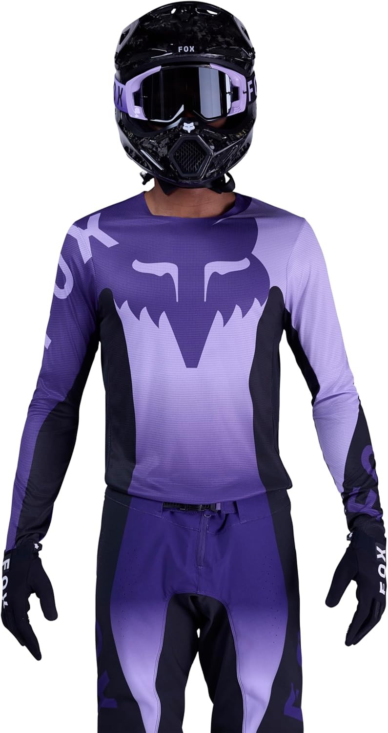 Fox Racing Men's Flexair Motocross Dirt Bike Jersey, Lilac Spire, Large