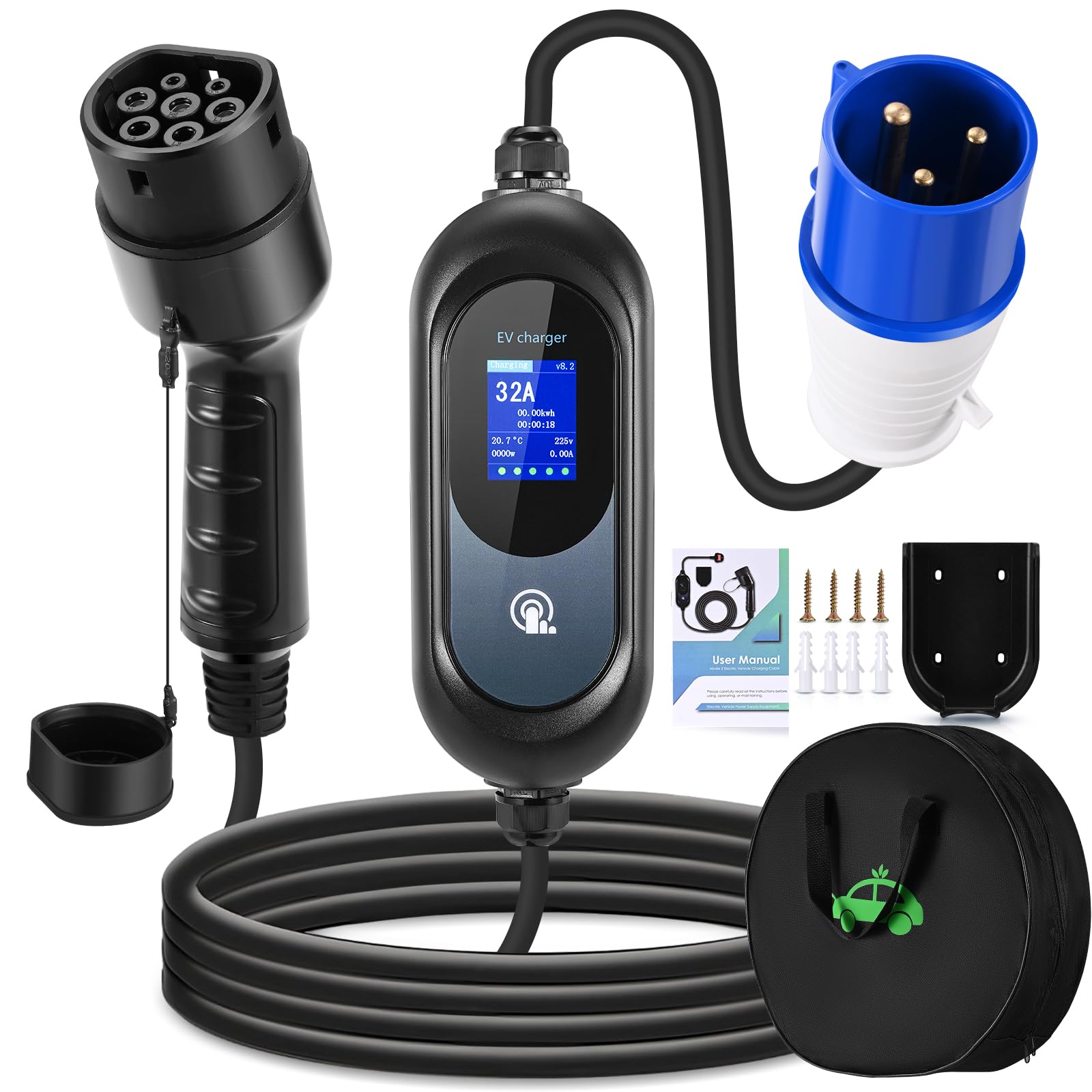 Electric vehicle connected to the FNRIDS EV charger