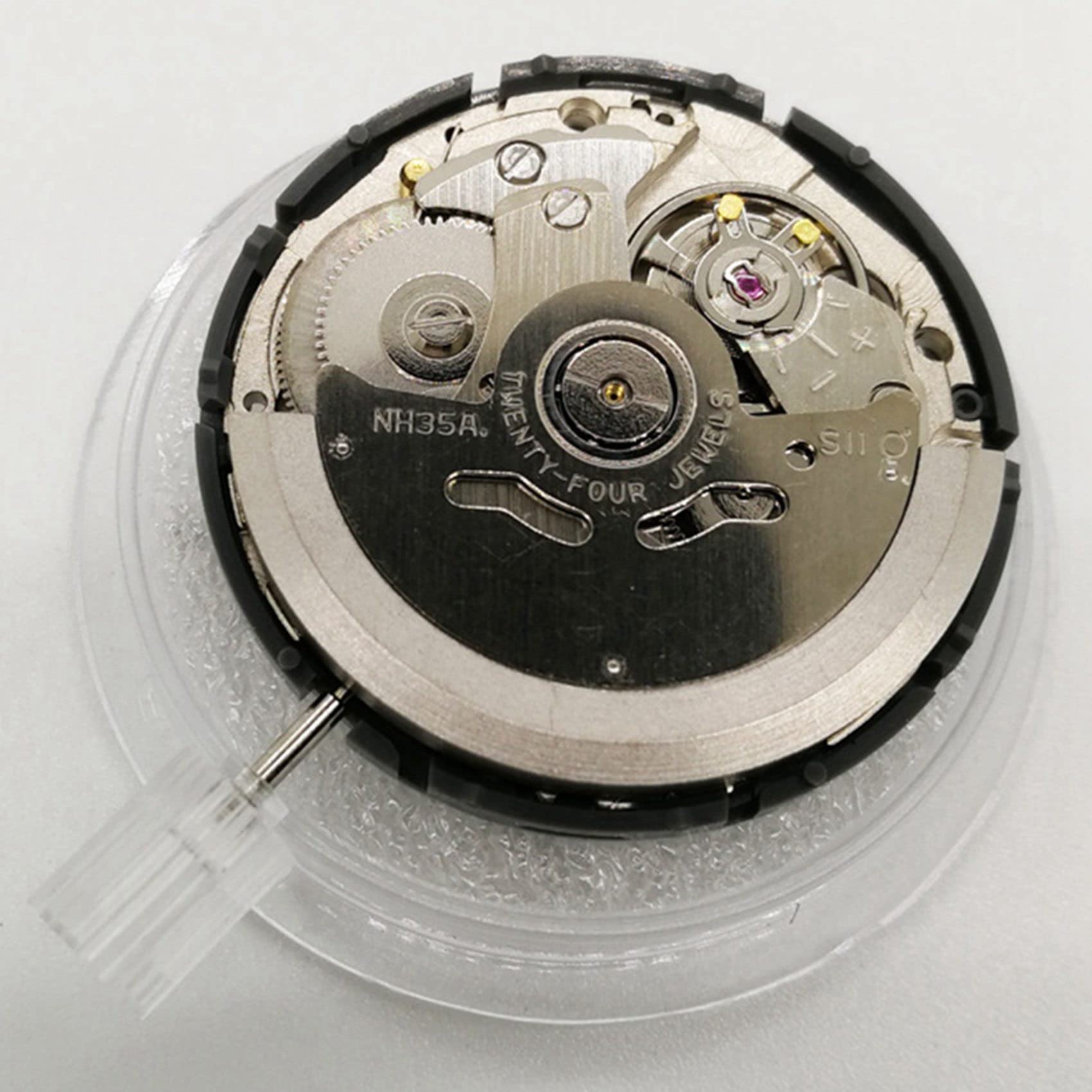 10X NH35 mechanizm datownik zestaw wysokiej dokładności automatyczny zegarek mechaniczny nadgarstek, SREBRNY