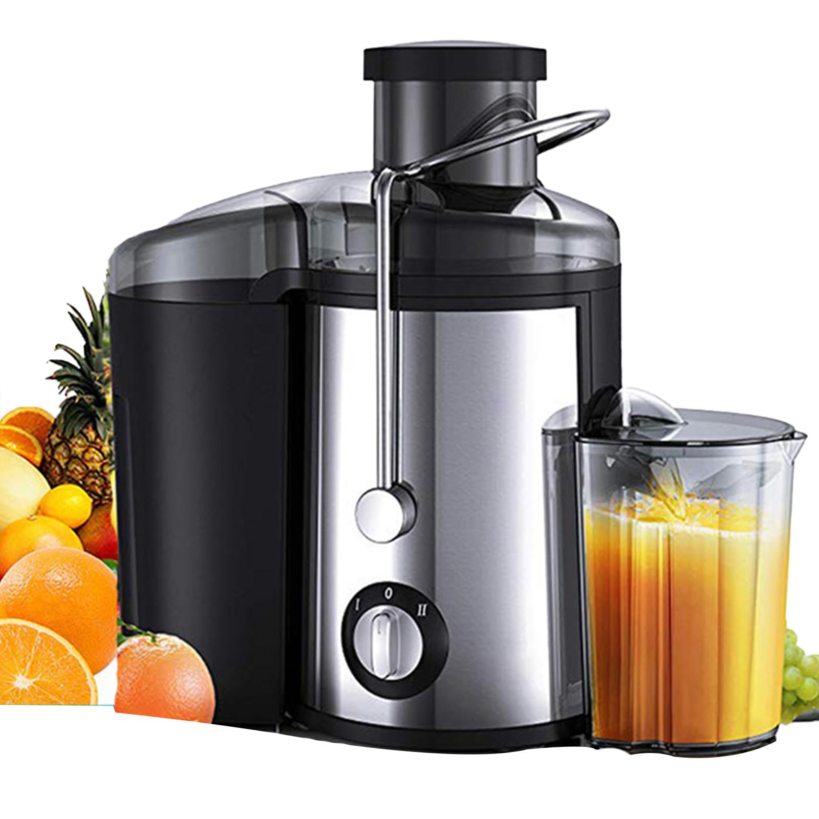 Centrifugeuse électrique 500ml extracteur de fruits légumes 2 vitesses pour citron et orange