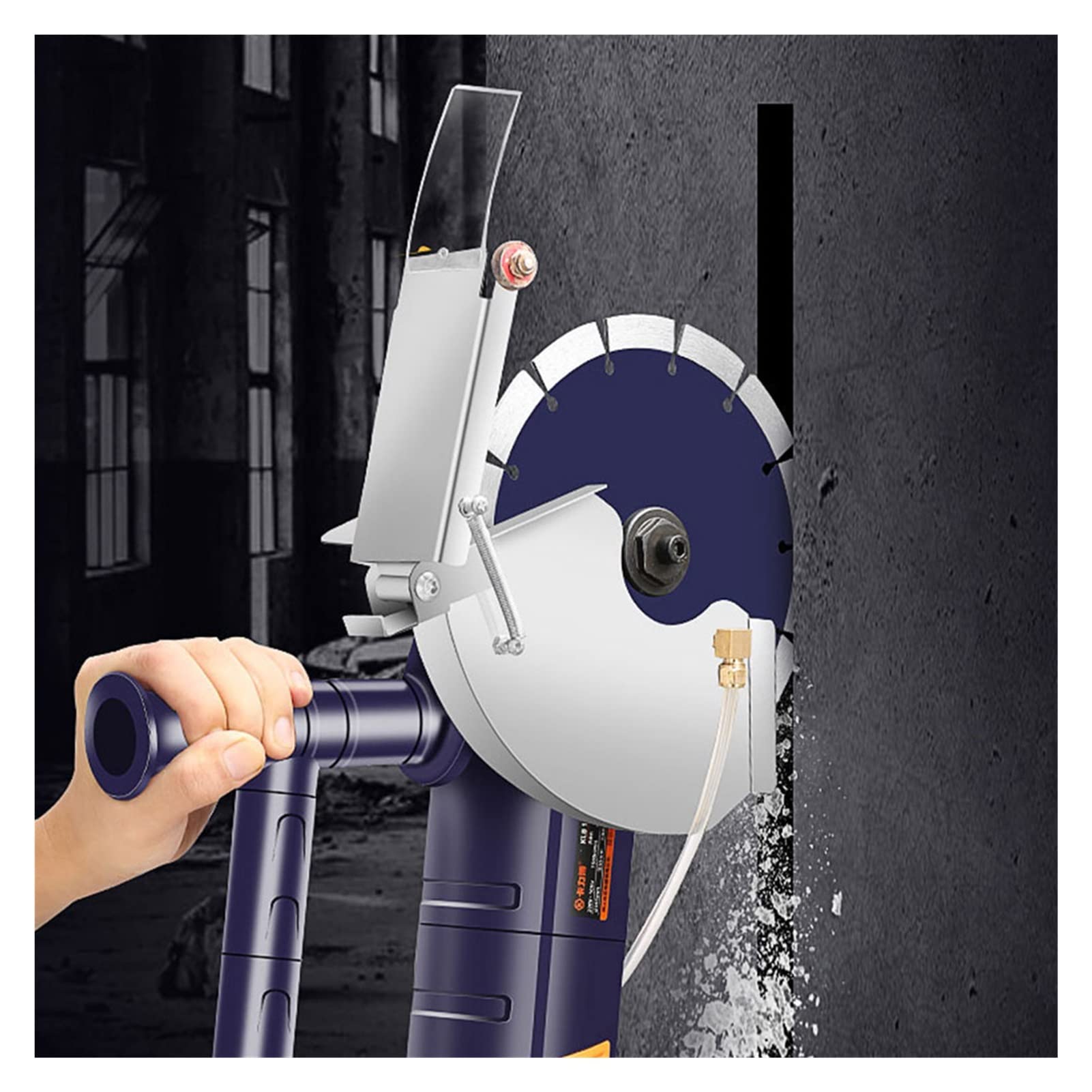 Rozadora Pared, 5 cuchillas de pared eléctrica Chaser 4. 5kw 5.5kw Máquina de corte de ranura transparente sin escobillas de acero de la máquina de traplote de sierra circular(One blade 210)