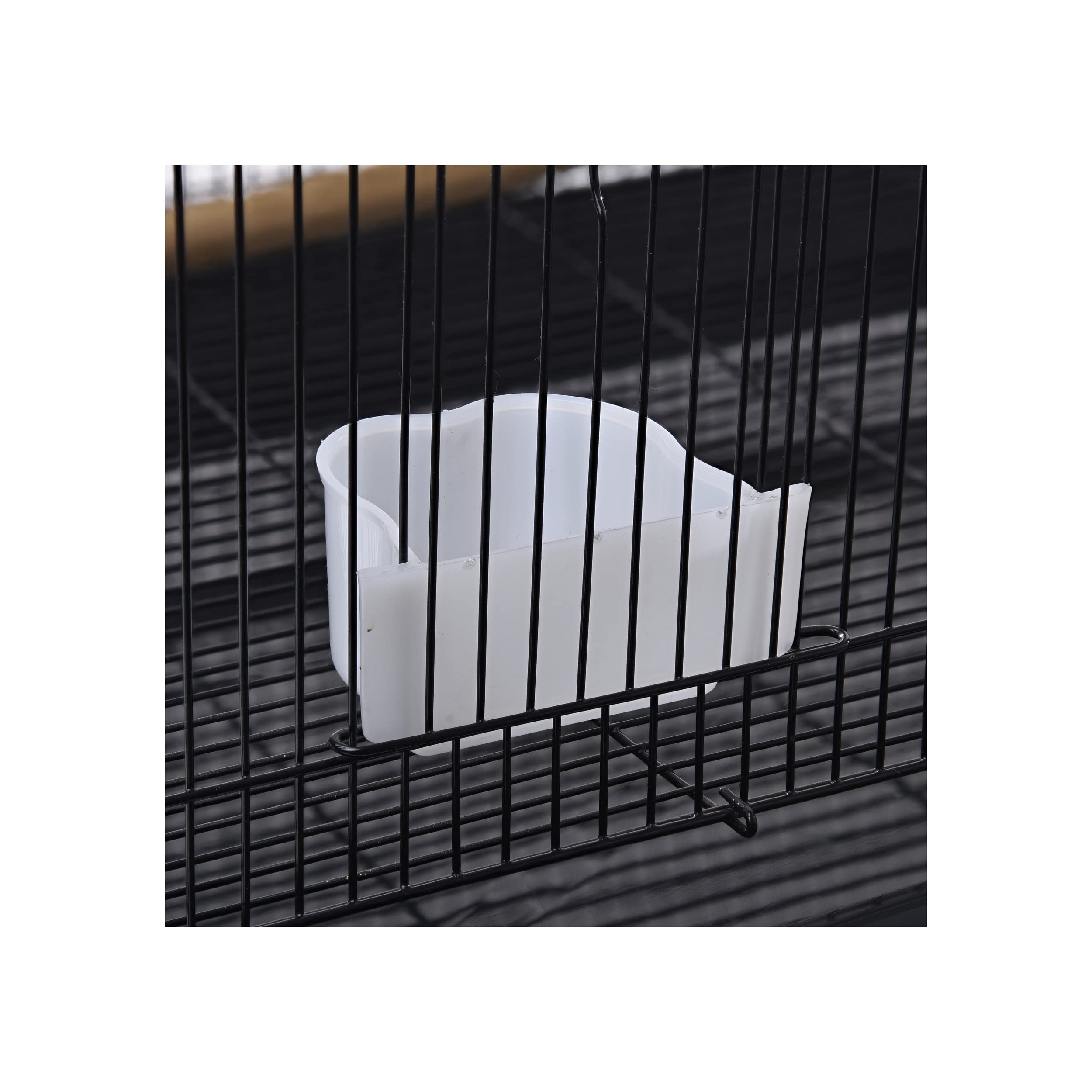 ATHROVIA Plastic Bird Feeding Cup |Pack of 5, 200ml |for 2ft Cage Hanging Type | Food Feeder Bowl for Love Birds, Finches, Cockatiel, Pigeon-image-33