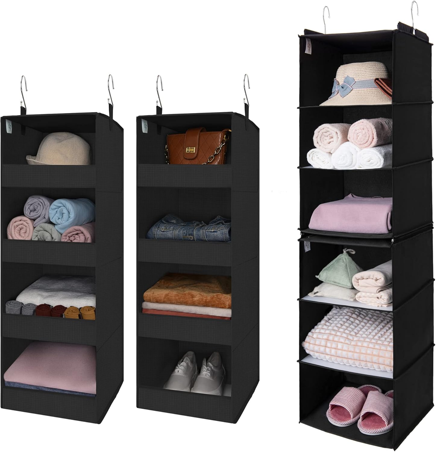 GRANNY SAYS Bundle of 1-Pack Hanging Clothing Organizer & 2-Pack Hanging Closet Organizer