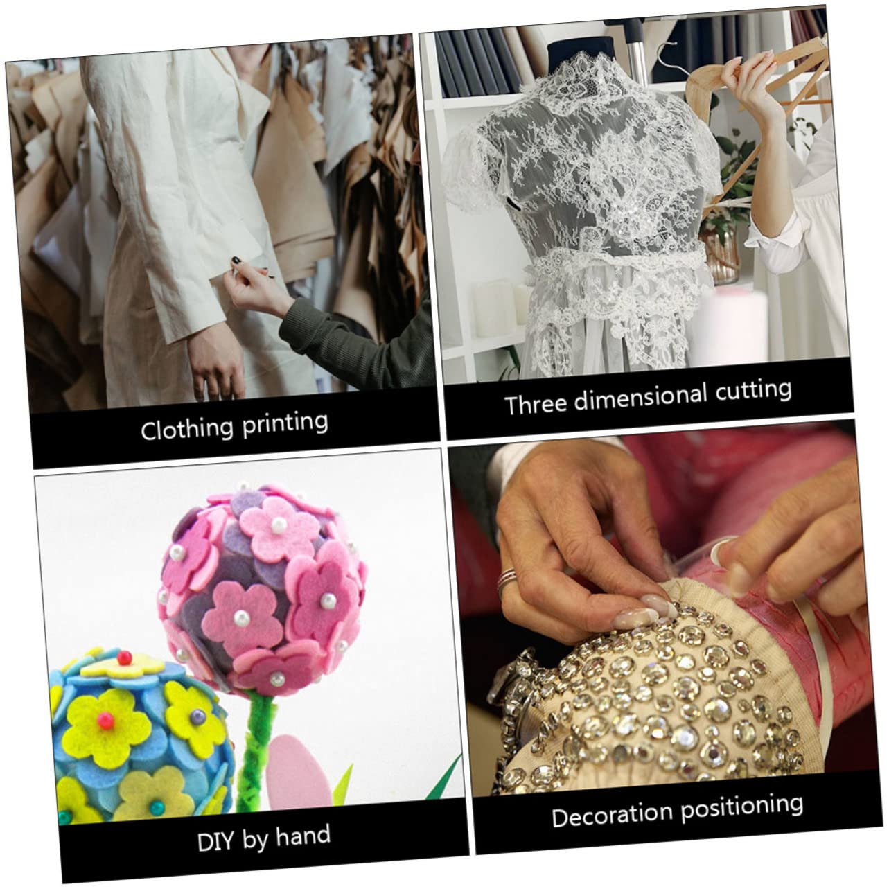HOMSFOU 3 Series Alfileres con Cabeza De Unidades Resistente para Decoración De Ropa Y Ramos De Boda Puntas Afiladas para Fácil Inserción Y Flores para Manualidades Y 960 Piezas X 3