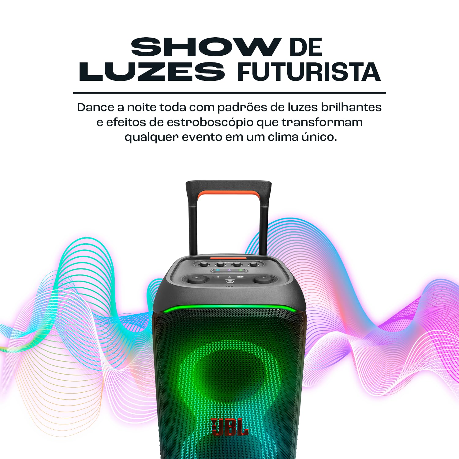 JBL, Caixa de Som, PartyBox Stage 320, Bluetooth, Portátil, Show