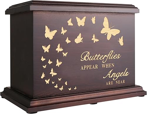 Miniatura 8 de DGDCDV Urnas conmemorativas de cremación para cenizas humanas adultos, hombres y mujeres, caja de urnas de madera y ataúd para cenizas, hombres,