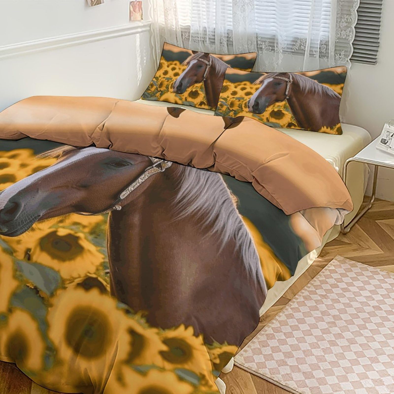 Housse de couette pour grand lit jaune pour sublimer votre chambre à coucher