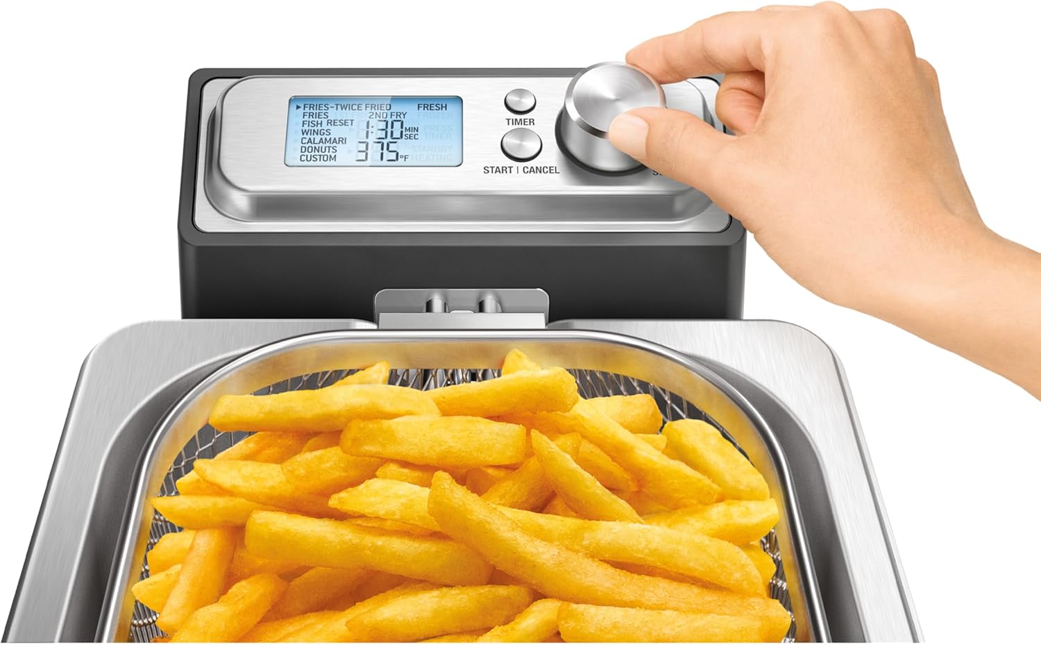 Breville Smart Fryer, 4 Quart, Brushed Stainless Steel