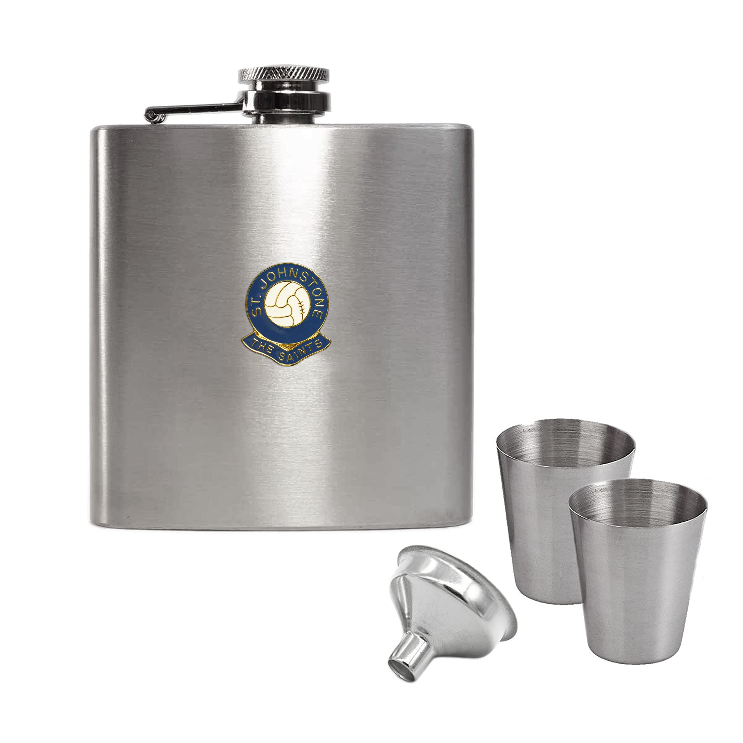 St Johnstone Football Club Hip Flask Gift Set