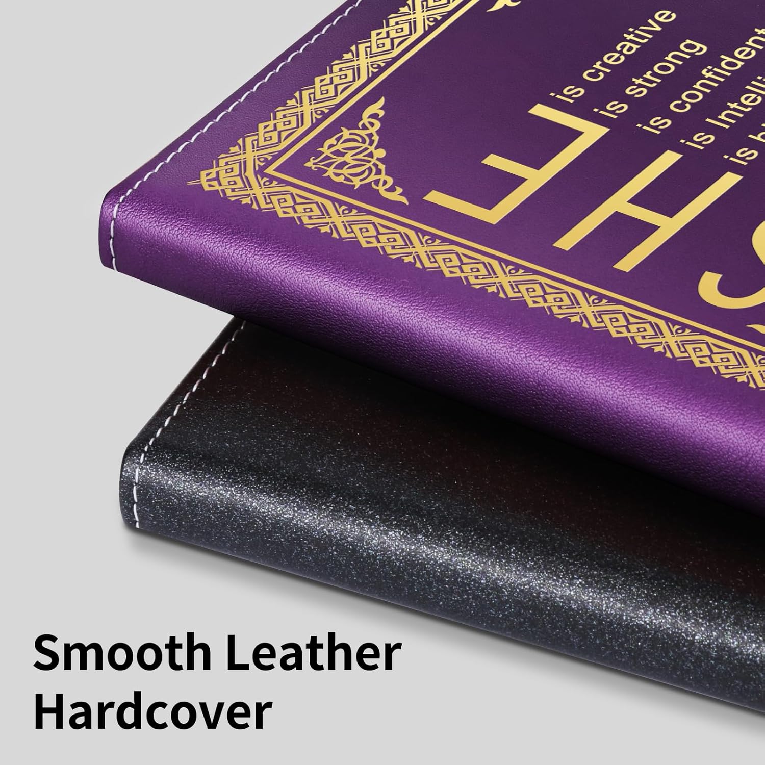 LBWCER Inspirational Gifts for Women,Notebooks for Work,200 Pages, A5 Hardcover Leather Journals for Writing,School,Travel,Business,Work,Home (SHE is Purple) - Image 4