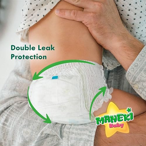 Miniatura 2 de MANEKI Pañales para bebé, ultrafinos, superabsorbentes, para niños y niñas, caja de 2 (talla 4 (L), 88 unidades
