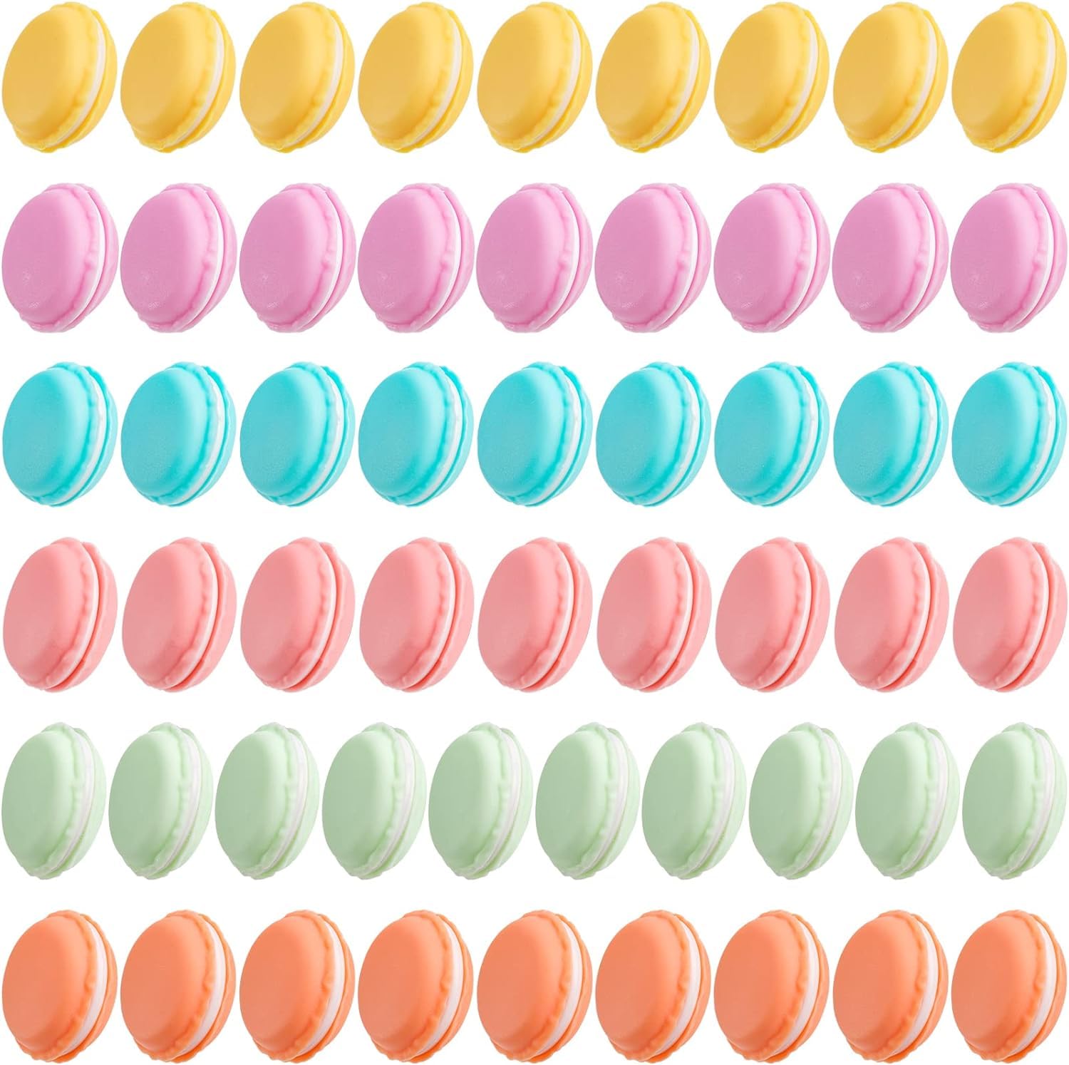 Hunky Dory 60pcs 10gram Multicolour Macrons with Cap Cosmetics Container for Creams,Lip Balm, Body Butter, Essential oil, Costemic, Makeup Use (5 colours)-image-5
