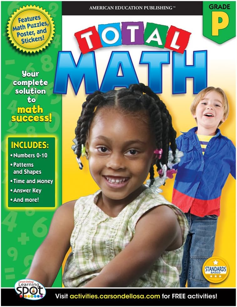 Total Math, Grade PK Paperback – January 3, 2012
