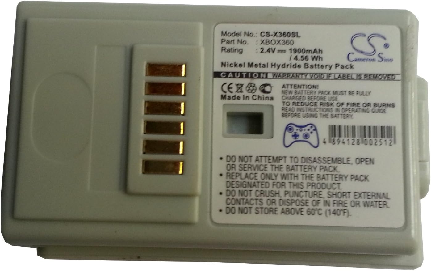 Battery for Microsoft Xbox X360 Control