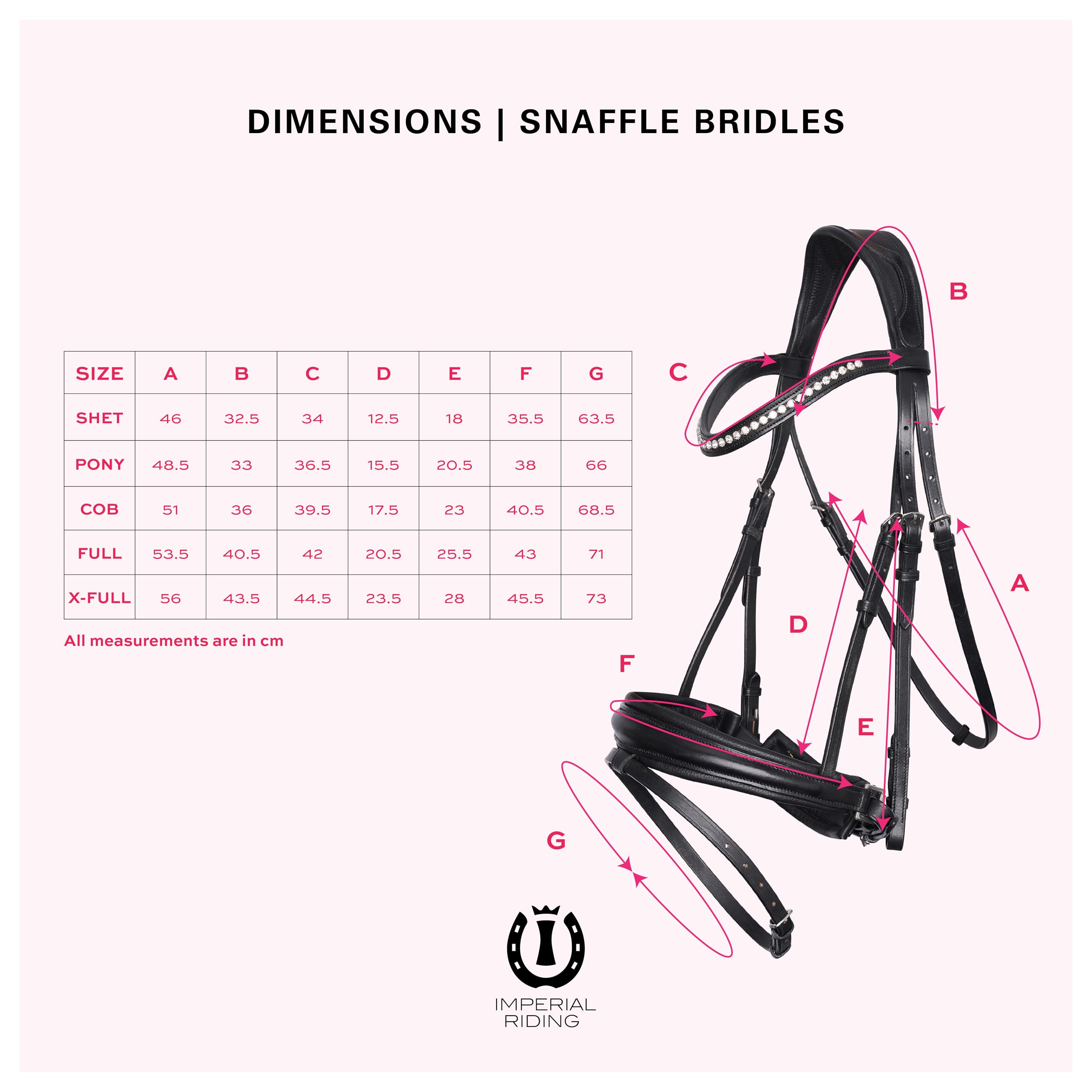 Imperial Riding Shetty-Trense IRH Stormy, Zaumzeug für Mini-Shettys und Shetlandponys mit Strass-Stirnband, Leder, Schwarz-Kristall