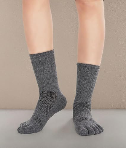 Miniatura 9 de Calcetines para hombre de 5 dedos de algodón atléticos para correr, paquete de 43