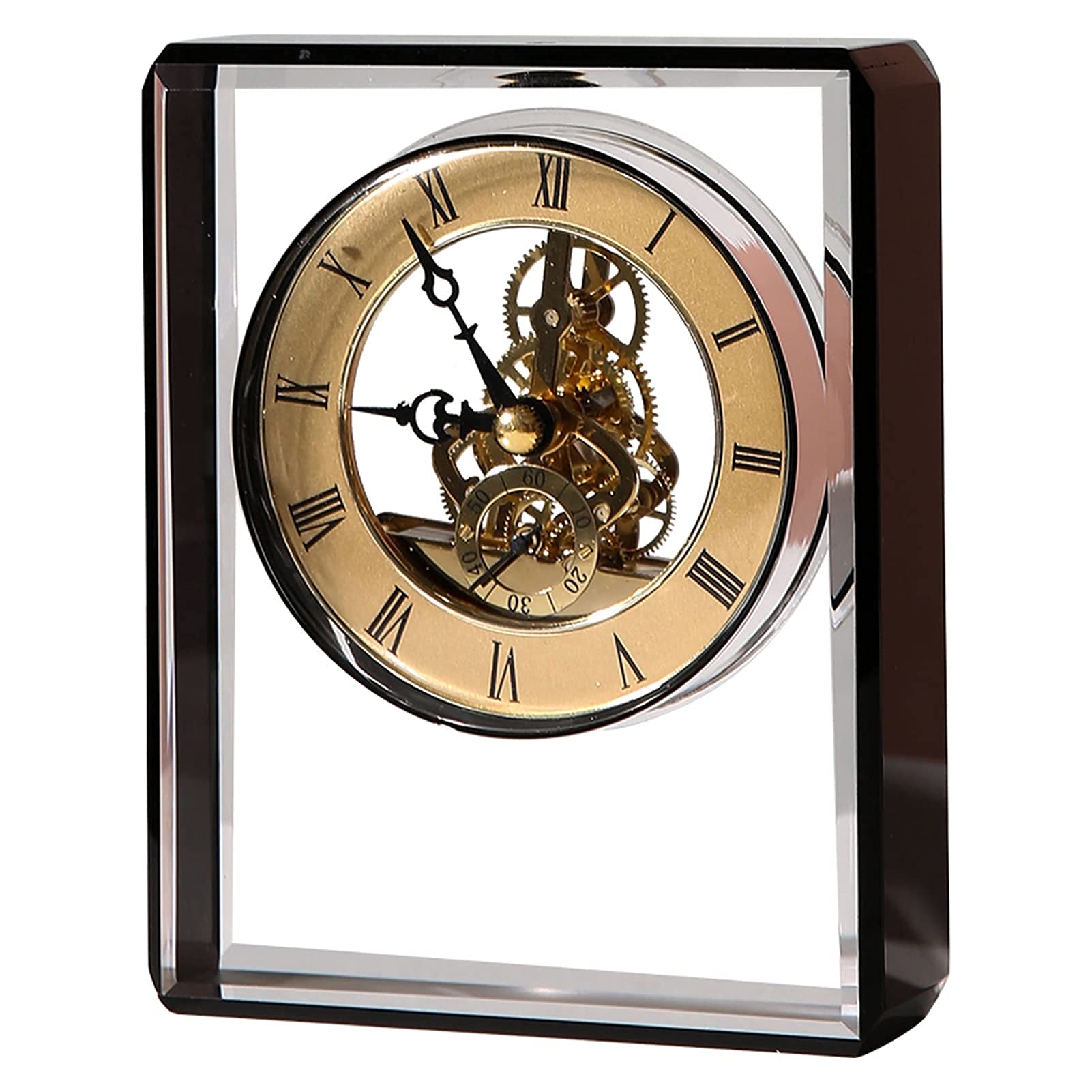 Reloj para escritorio de estilo nórdico y acabado mecánico de lujo para el hogar