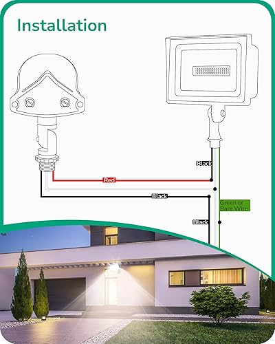 Miniatura 6 de EDISHINE Sensor de movimiento, sensor automático de anochecer a amanecer, sensor PIR de movimiento de 120 V CA, rango de detección y tiempo de