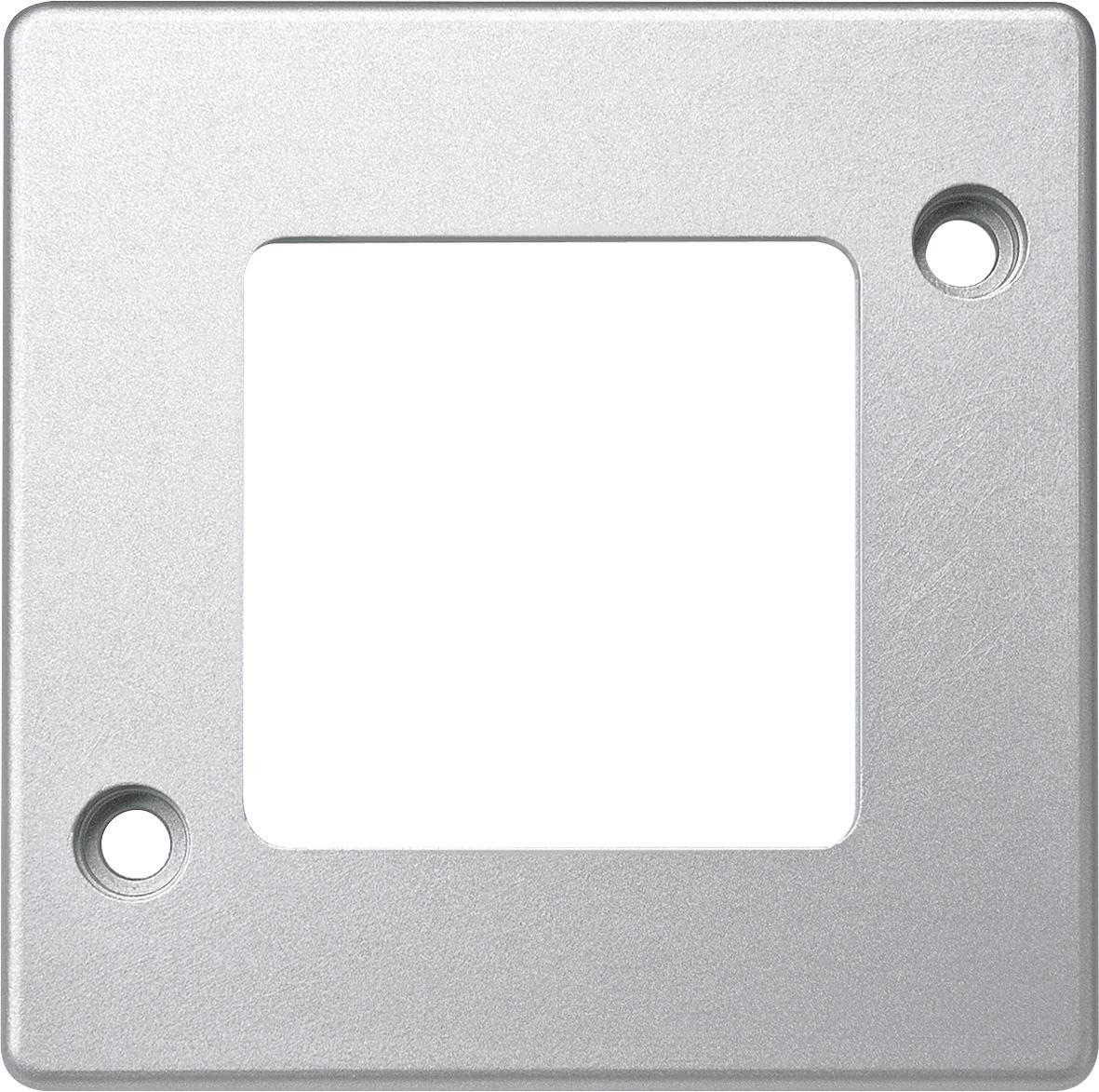 Cadre Merten 480160 PANZER 1 poste mattsilber pour interrupteur