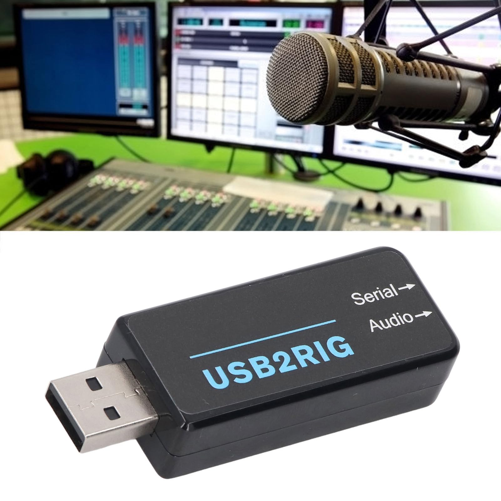 Adattatore Audio USB, 3.5mm 2 in 1 Doppio Adattatore Adattatore di Schede Audio Esterna, Supporto TTL/232/CIV, per Scheda Audio