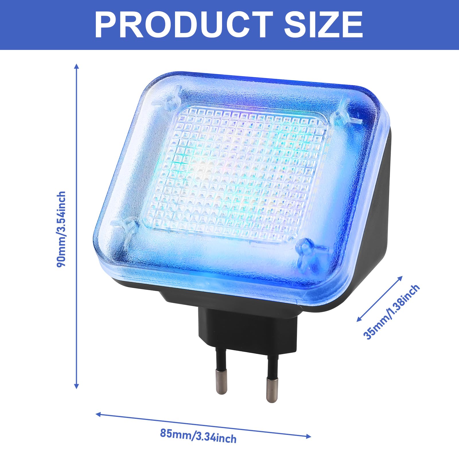 GAOUTOSymulator TV LED: symulator z 12 diodami LED i 3 programami do wyboru, regulowany czas pracy 1/4 h/7 h