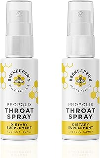 BEEKEEPER'S NATURALS Propolis Throat Spray - 95% Bee Propolis Extract - Natural Immune Support & Sore Throat Relief - Anti...