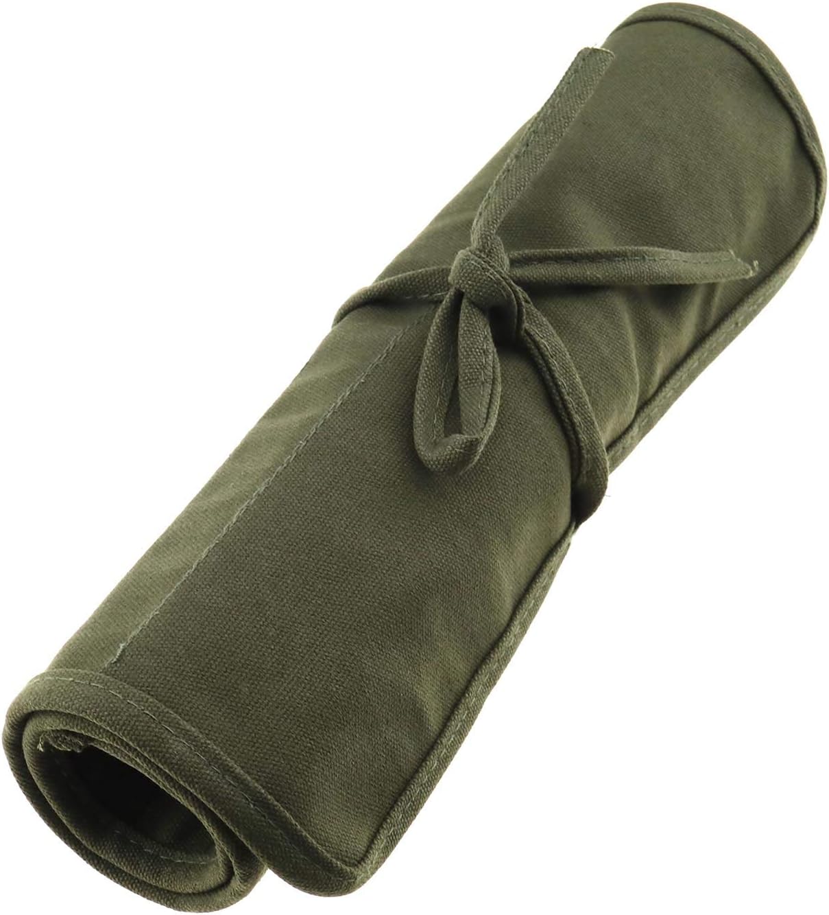 Create idea Paint Brush Artist Canvas Roll Pouch Holder 30 Slots Storage Acrylic Oil Watercolor Gouache Army Green