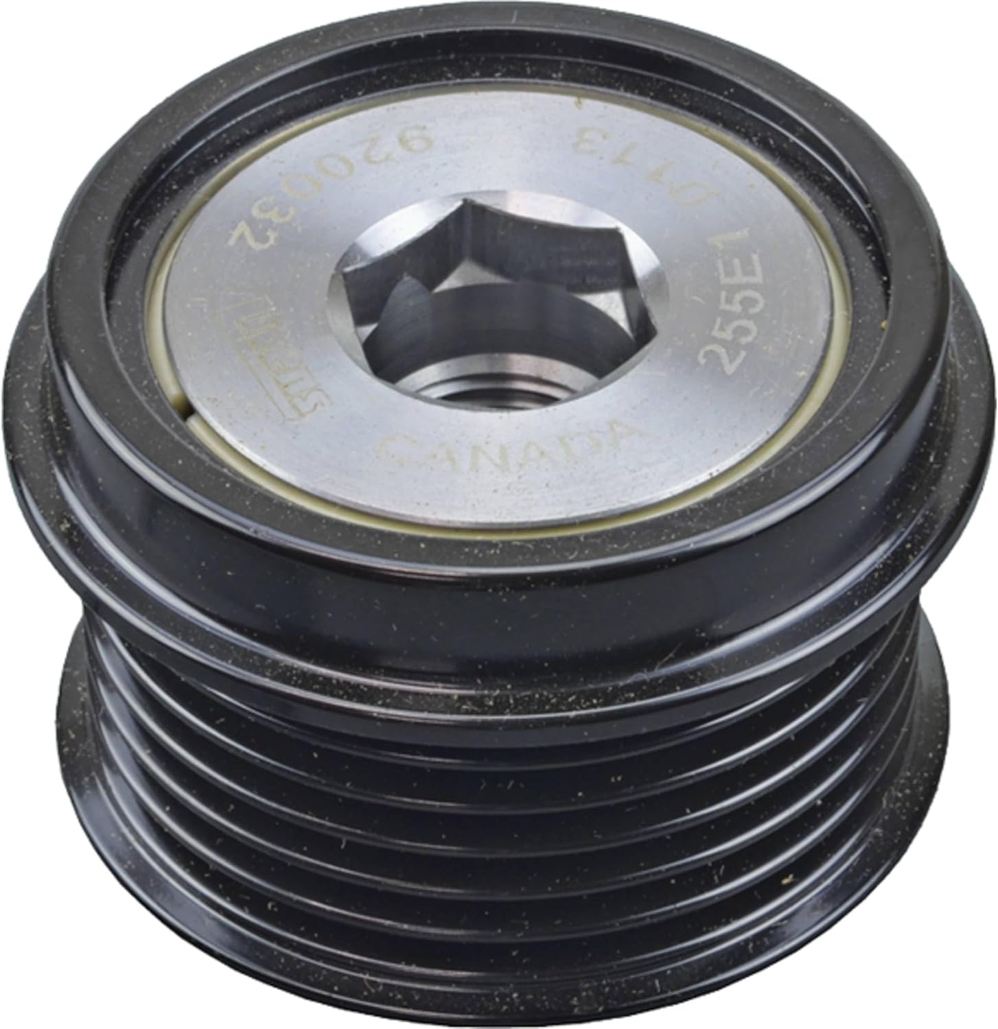 DB Electrical 206-48022 Pulley Compatible With/Replacement For Arrowhead 920032, Mitsubishi A252C5761C 2.043" Groove OD, Serpentine Groove Type, 0.669" ID, 6 Grooves, 2.362" OD, M17-1.5 Thread Size