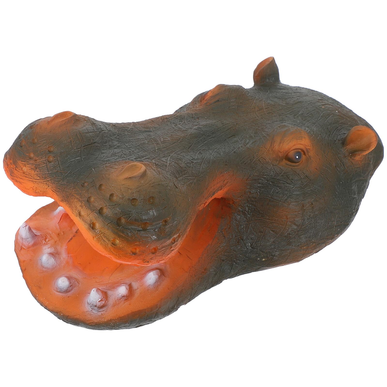 Bassin de jardin vide ? Figurine tête hippopotame flottante étanche en résine réaliste GALPADA