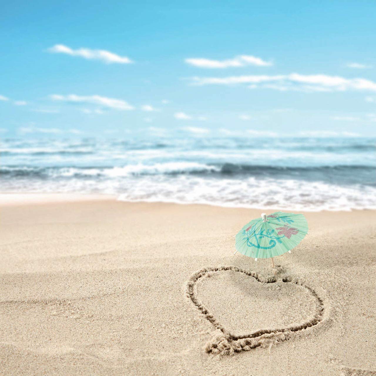 Amazon.co.jp: 美工社 アートフレーム/海 ブルー 30×30×4cm JIG