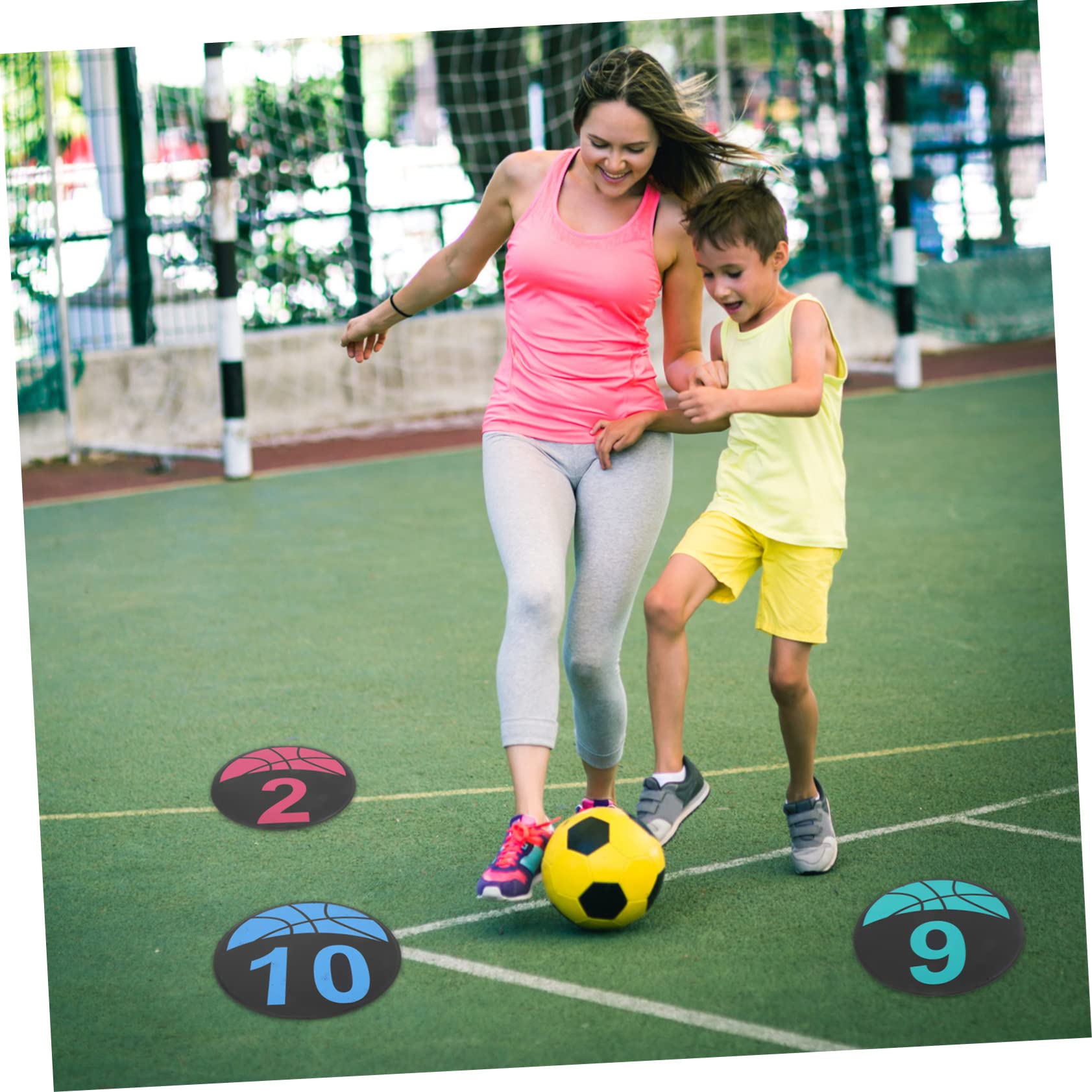 Fußball-trainingsmarkierungen – 10 Stück Fußball-zeichenscheiben TPE Für Kinder Trainer Und Sportbegeisterte