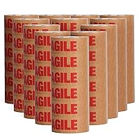 Vista 11 de ADHES - Cinta frágil, cinta de papel kraft biodegradable, 2 pulgadas x 55 yardas, 3 rollos, adhesivo fuerte, cinta de embalaje de papel ecológica
