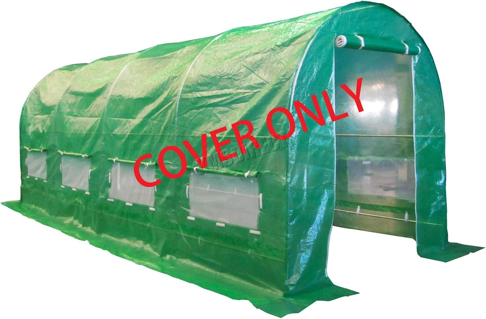 BIRCHTREE Polytunne Cover Only | 5M(L) x 2M(W) x 2M(H) | Polytunnel Greenhouse Pollytunnel Poly Polly Tunnel 4 Section Cover Only