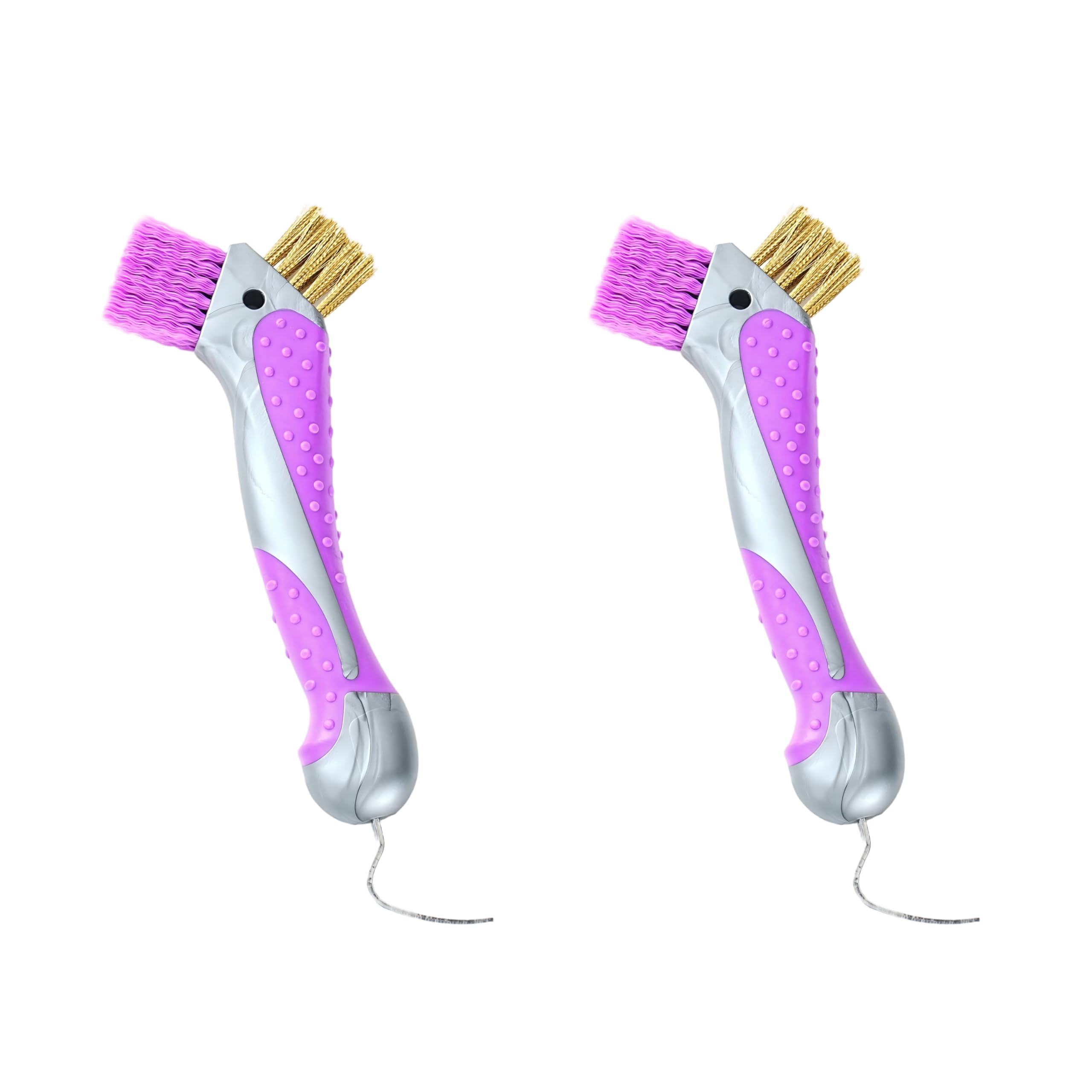 Horse Hoof Pick with Dual Brush,TPR Non-Slip Grip, Farrier Tool Hoof Pick for Horse Hoof Cleaning and Grooming