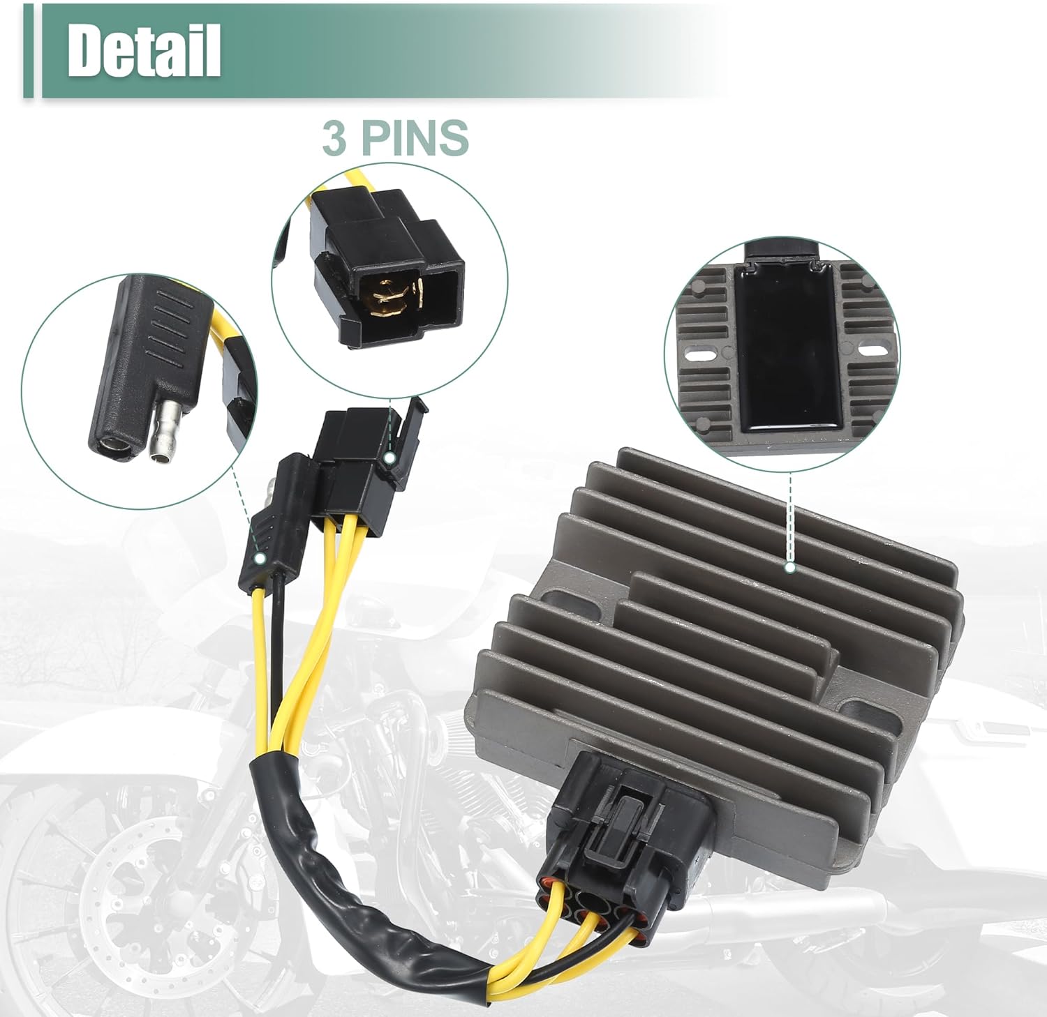 uxcell 1 Pcs Motorcycle Regulator Rectifier Replacement for Arctic Cat 400 2X4 2000-2001 for Arctic Cat 400 4X4 2000-2001 for Arctic Cat 500 4X4 1999