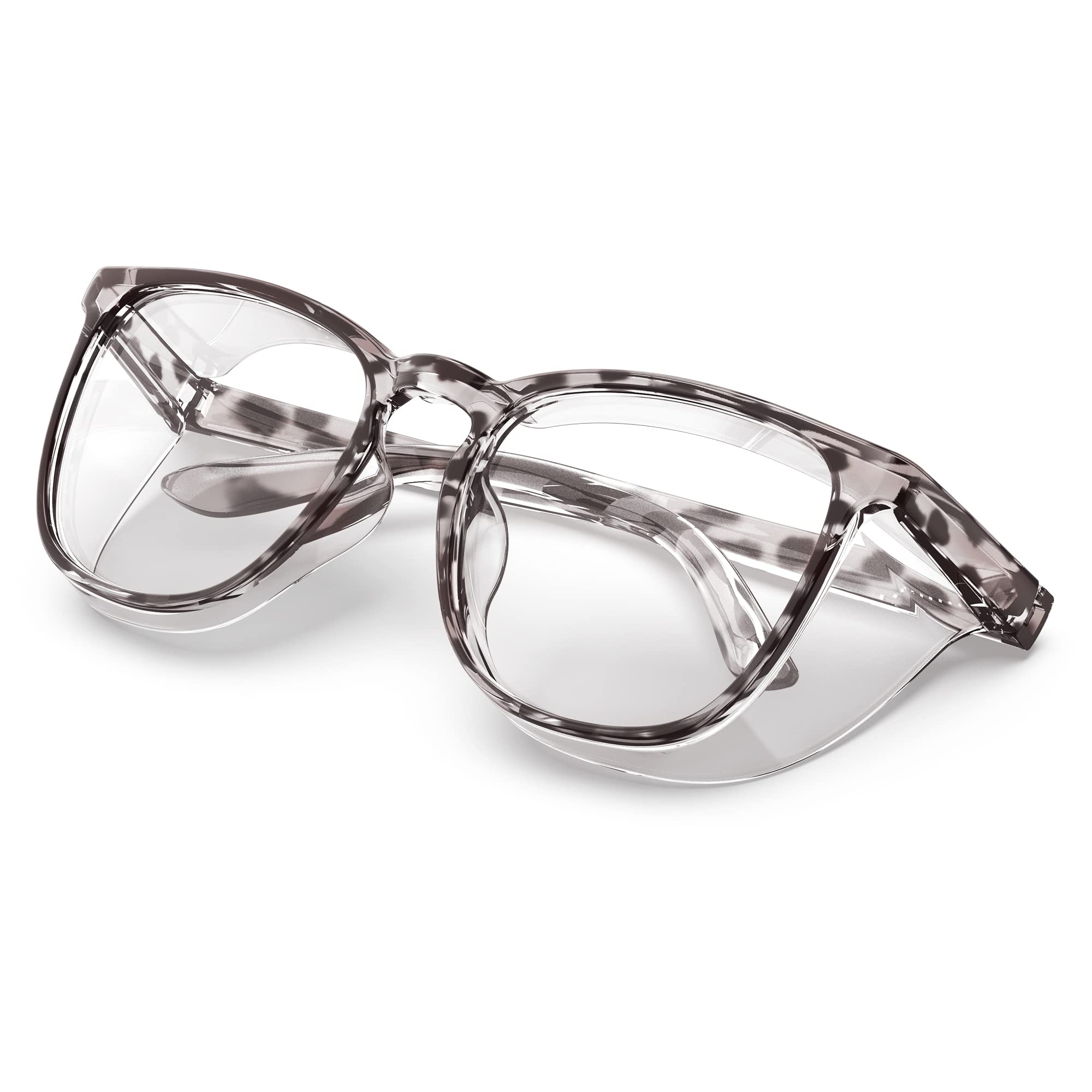 Elegantes gafas de seguridad, transparentes, antivaho, antiarañazos, para hombres y mujeres