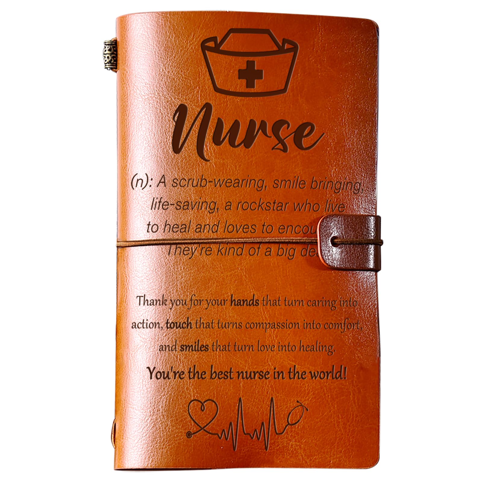 KAAYEE Nurse Gifts for Women 140 Page Refillable Leather Journal, Nurses Week Gifts, Nurse's Day Appreciation Gifts, Birthday Christmas Graduation RN