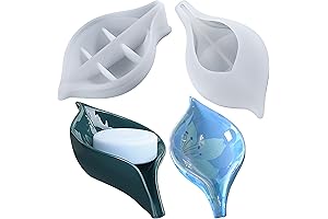 Self-Draining Leaf-Shaped Silicone Soap Dish