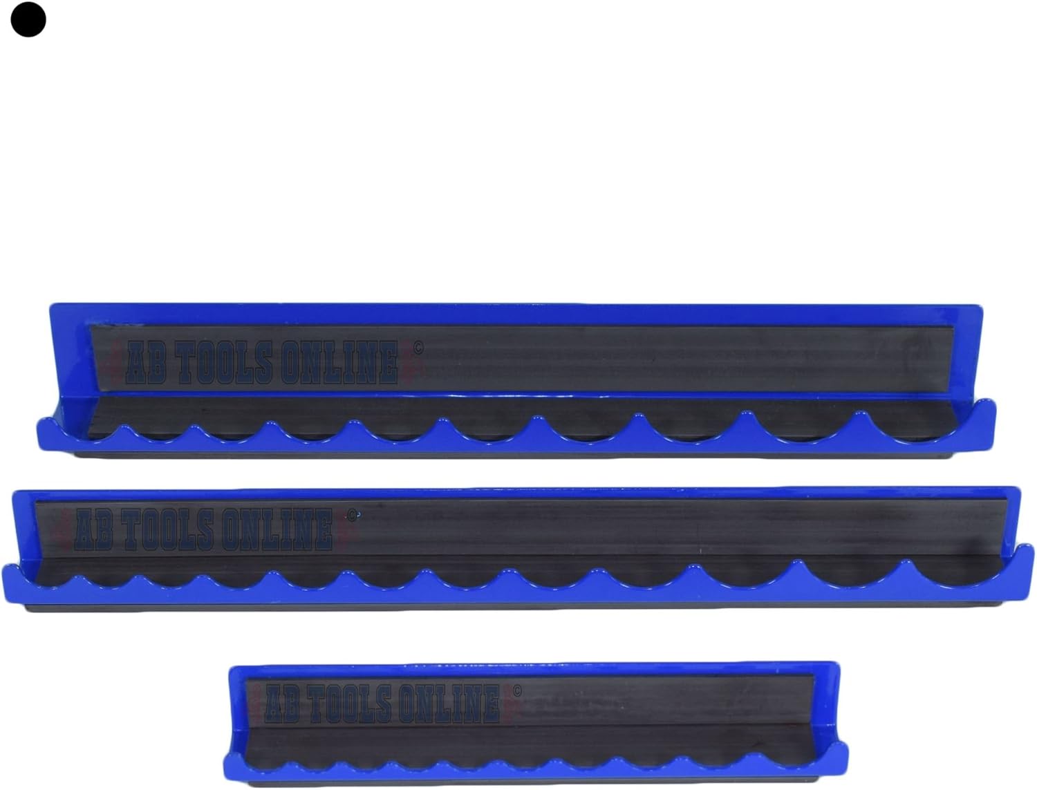 3pcs Magnetic Strip Rail Socket Holder Storage Tray 1/4 inch 3/8 and 1/2 Sockets