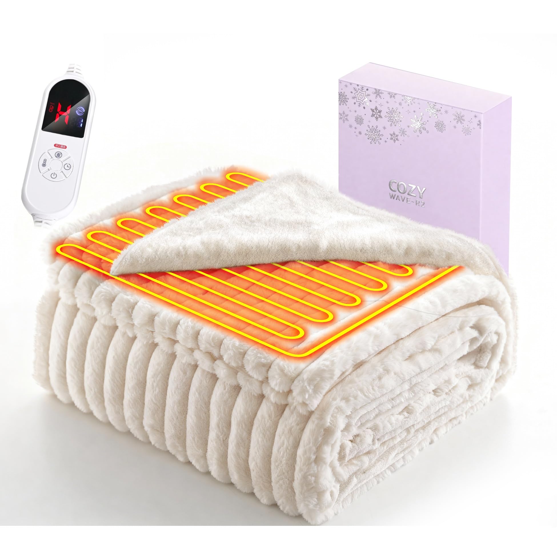 Amazon.co.jp : 電気毛布 掛け敷き兼用【2025冬新登場 ラビットファー